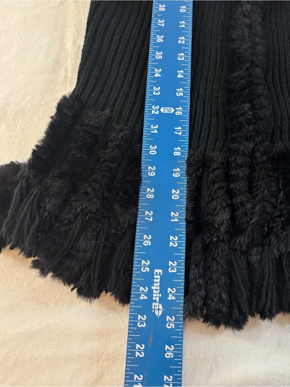 Moiselle Black Luxe Wool Knit Vest Quiet Luxury Dark Academia Boho Goth Size 2 - Picture 8 of 10